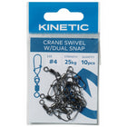 Kinetic Crane Wirbel mit Haken Größe #8 10 Stück