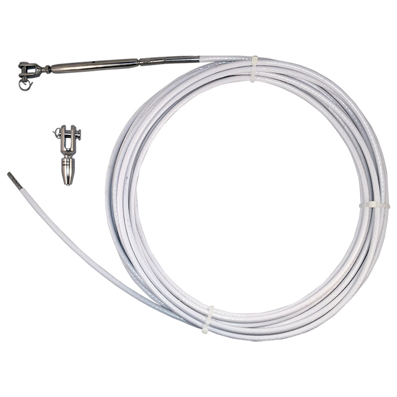 Søgelænderkit 10 m wire 7x7 PVC 4/6 mm m/vantskrue