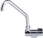 Faucet high tiltable swivel spout