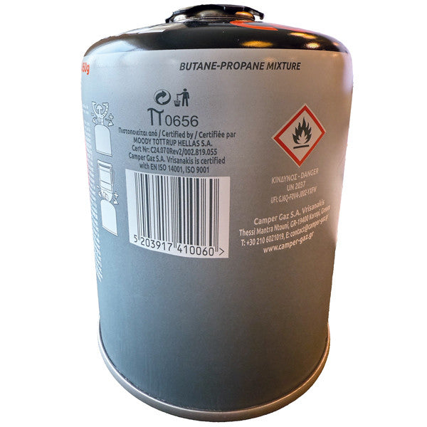Wohnmobilgas 450 gr. Ventil 7/16 NS EN 417
