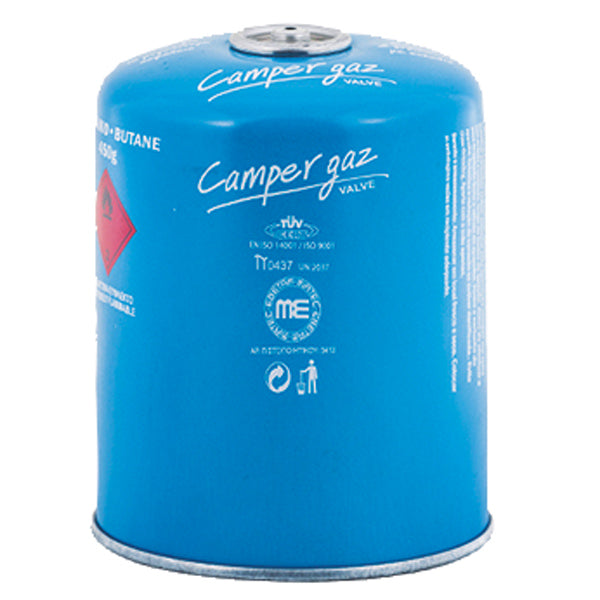 Camper Gas 450 gr. valve 7/16 NS EN 417