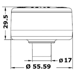 Evoled 360° ankerlanterne sort plastikhus Osculati