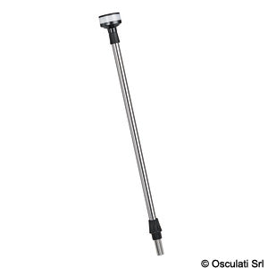 Lanterne med teleskopisk rustfri stålstang