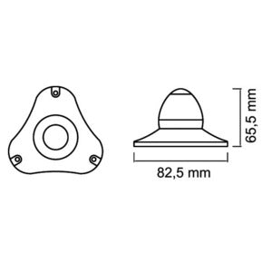 Sphera II lanterne 360° hvid Osculati