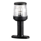 Classic 360° ankerlanterne med halogenpære og forhøjet base – sort polykarbonat, 12 V 10 W