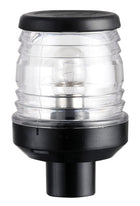 Classic 360° ankerlanterne i sort polycarbonat, halogen, med rørstuds