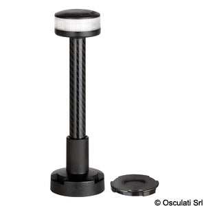 Osculati 360° trådløs hvid lysstang, plastfod 100 cm