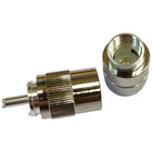 1852 VHF connector PL259 for 10mm cable, soldering, 2-pack