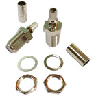 1852 F connector female/female connector for RG58 cable, 2-pack