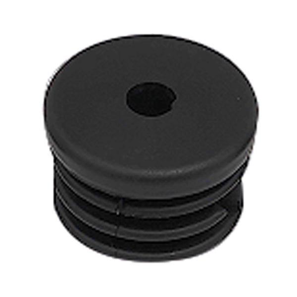 End cap inside, black PVC for pipe Ø32mm, 4 pcs.