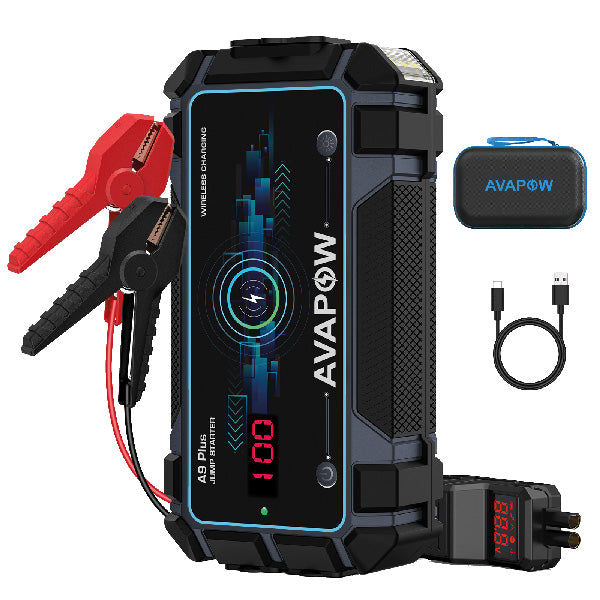 Avapow A9 Plus jump starter 12V, 2000Amp comes with bag