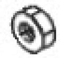 Mercury Marine møtrik til vippearm – 11-803551001