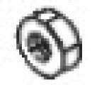 Mercury Marine vippearmsmøtrik 11-803551001