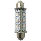 1852 LED-Laternen-Pinol-Glühbirne 42 mm 10–36 VDC 1,2/10 W rot – 2er-Pack