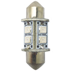 1852 LED Stiftsockellampe 31mm 10-35V 0,8/8W rot - 2er Pack