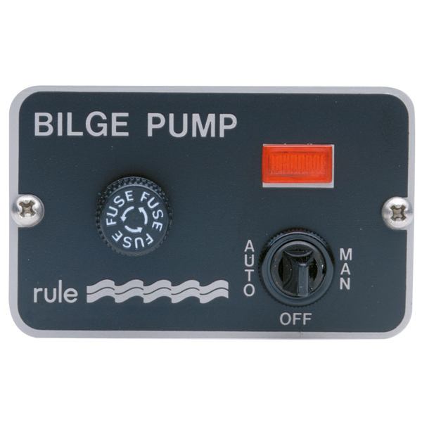 Rule pumpepanel 24v med kontakt og indikator