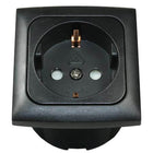 Built-in socket 220v complete black