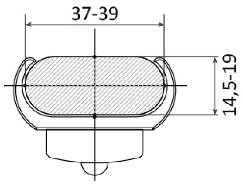 LED lys til Osculati Standard teleskopstige 38 mm 2 stk