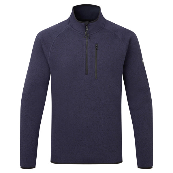 Gill 1500 1/4  lynlås Fleece jakke, Navy str. L