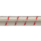 Robline Gummikordel, 4mm Weiß/Rot - 1 Meter