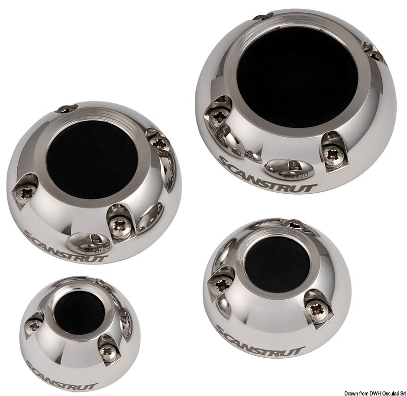Scanstrut DS21A-S vertikal kabelgennemføring i 316 rustfrit stål til kabel Ø 4–9 mm