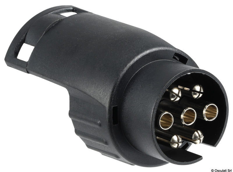 Traileradapter med 7-polet hanstik og 13-polet hunstik