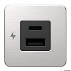 Scanstrut TILE eingebautes USB-A/USB-C-Ladegerät, gebürsteter 316 Edelstahl
