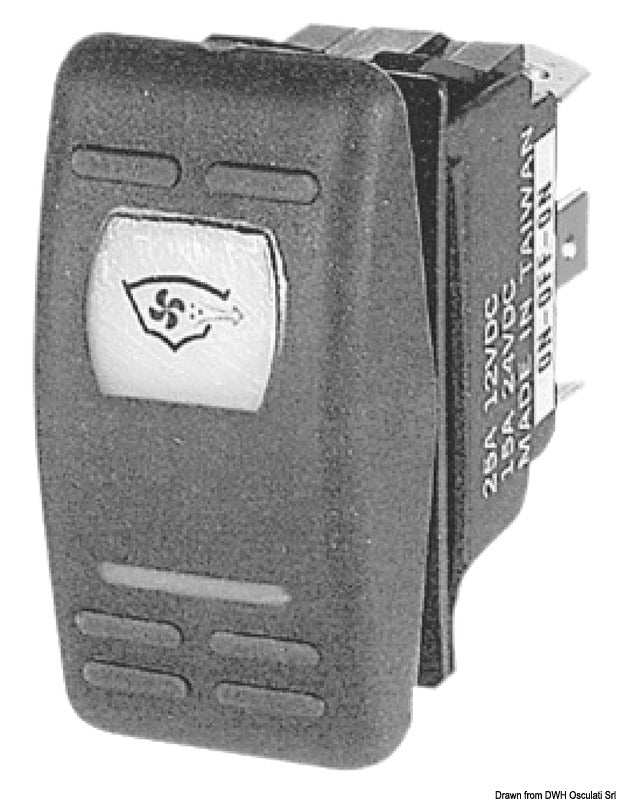 Marina R IP56-vippekontakt uden vippe, ON¹-OFF-ON¹+²