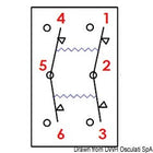 Marina R II Wippschalter ohne Wippe, 2-polig, (EIN)-AUS-(EIN)