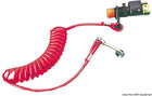 Safety kill switch for universal engine ignition safety-stop system, complete with safety lanyard
