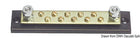 Elektrische Sammelschiene mit 10 × 4 mm Abzweigklemmen und 2 × 6 mm Leistungsklemmen