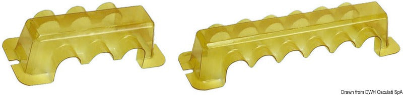 Isolerende dæksel til samleskinne (busbar), 225 × 31 mm