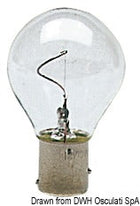 BAY15d-Glühlampe mit vertikalem Glühfaden, 12 V, 15 W