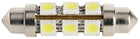 2 stk. festoon LED-pærer, 44 mm, 12 V, 3000 K