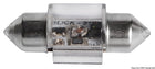 Festoonpære med LED 12 V 0,8 W, rød, 31 × 13 mm