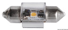 Festoonpære LED 12 V 0,8 W til Compact 12, hvid/grøn