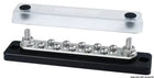 Hochleistungssammelschiene mit transparenter Abdeckung – 10 × 4 mm + 2 × 6 mm, 150 A