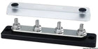 Heavy-duty samleskinne med transparent dæksel, 4 x 6 mm, 150 A