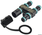Techno Mini-Stromverteiler mit Schutzkappe, 2-polig, 10 A, IP68