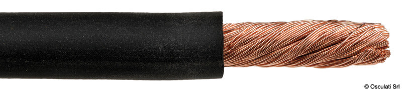 Rødt kobberbatterikabel 16 mm² – 24 m