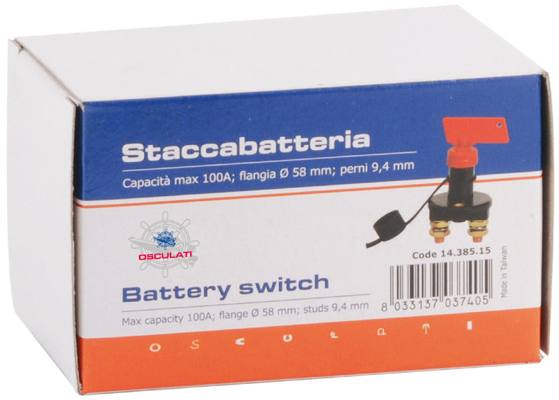Easy batterihovedafbryder i sort technopolymer