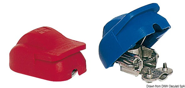 Universelle batteripolklemmer med snapmontering