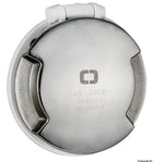 Cruiser 3-pin shore power socket 16 A, 230 V, white, stainless steel cover