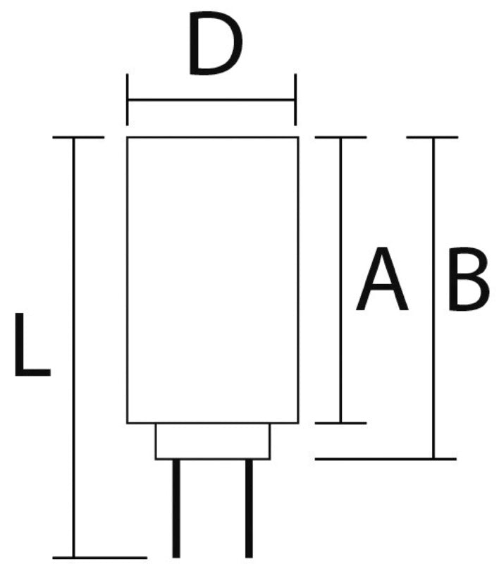 SMD LED-pære med G4-stiftsokkel til spotarmaturer 12/24 V 2,2 W