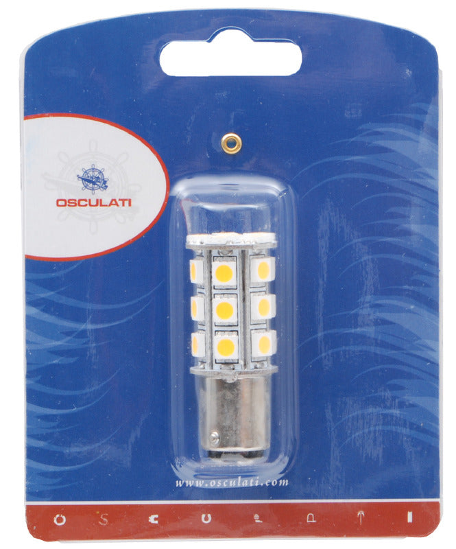 SMD LED-pære med BA15D-fatning 12/24 V, 2,5 W, 220 lm
