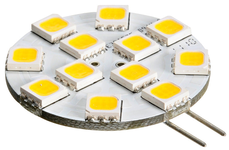 SMD LED-pære med G4-sokkel 12/24 V 2 W, 200 lm, 2700 K, Ø 30 mm