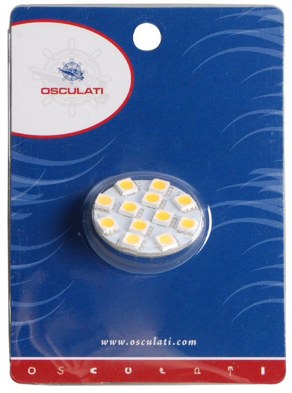 SMD LED-pære med G4-sokkel 12/24 V 2 W, Ø 30 mm, bagudvendt tilslutning
