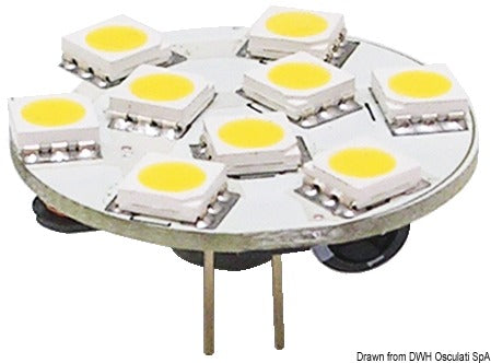 SMD LED-pære med G4-sokkel 12/24 V 1,6 W, 160 lm, bagudvendt tilslutning