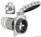Marinco Easy Lock trefaset landstrømsindtag i AISI 316 rustfrit stål, 63 A, 230 V