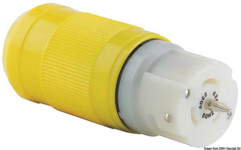 Marinco triphase 4-leder stik 63A 230V IP56